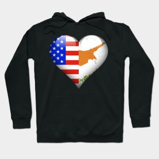 Half American Half Cypriot - Gift for Cypriot From Cyprus Hoodie